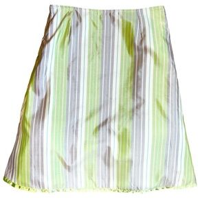 Anthropologie Snak Striped A-Line Skirt with Petticoat
